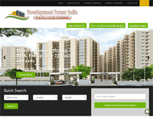 Tablet Screenshot of developmentforumindia.com